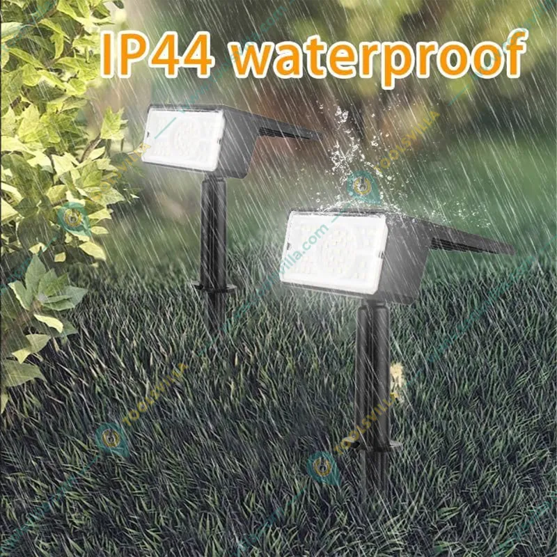 GIGAWATTS GW-701 Solar Landscape Spotlight 49 LED 1500mAh Li-ion Battery 1W Polysilicon Panel for Yard, Garden & Driveway