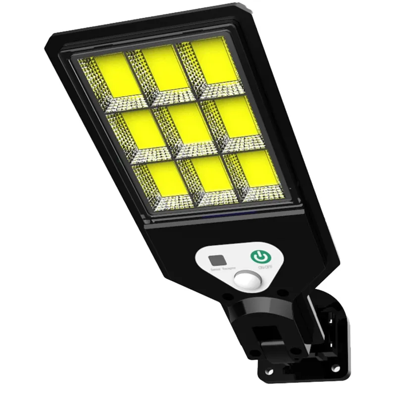 GIGAWATTS GW-607 Solar Street Light with 5.5V Panel Remote & 1200mAh Li-ion Battery for Outdoor Lawn Pathway (White)