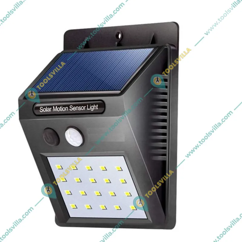 Gramstrong 20 LED Motion Sensor Wall Light with Waterproof Protection Solar Spotlight for Outdoor Use