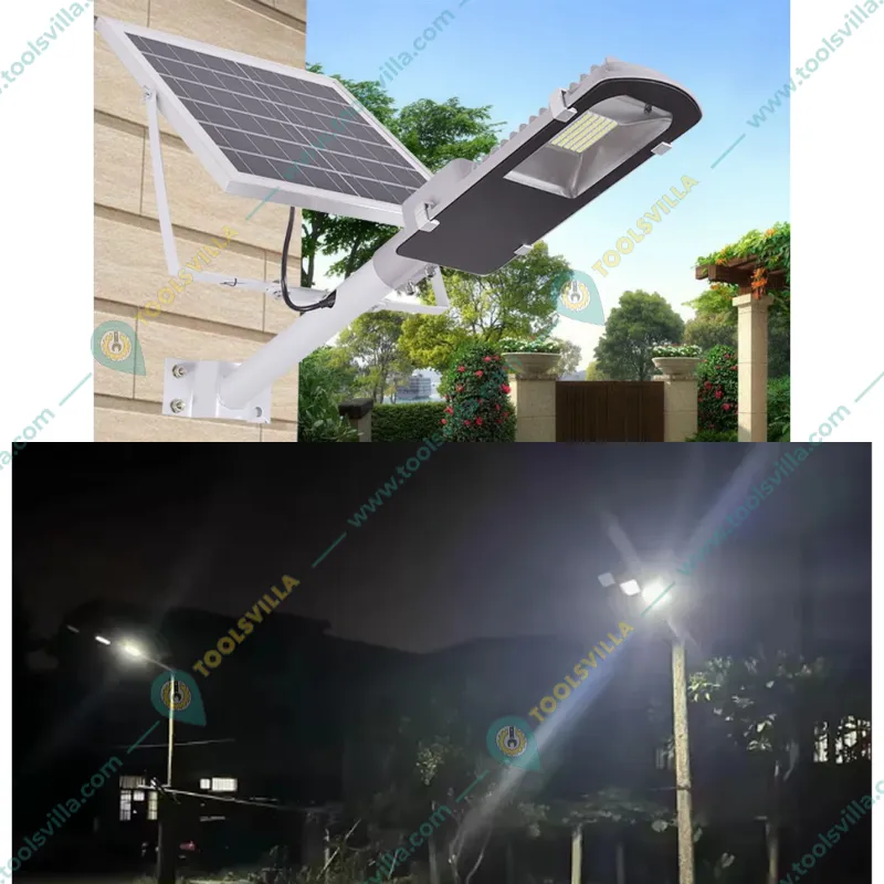 Gramstrong Solar Street Light 120W, 140 LEDs Waterproof Street Light with Solar Panel for Garden and Farm House with Remote