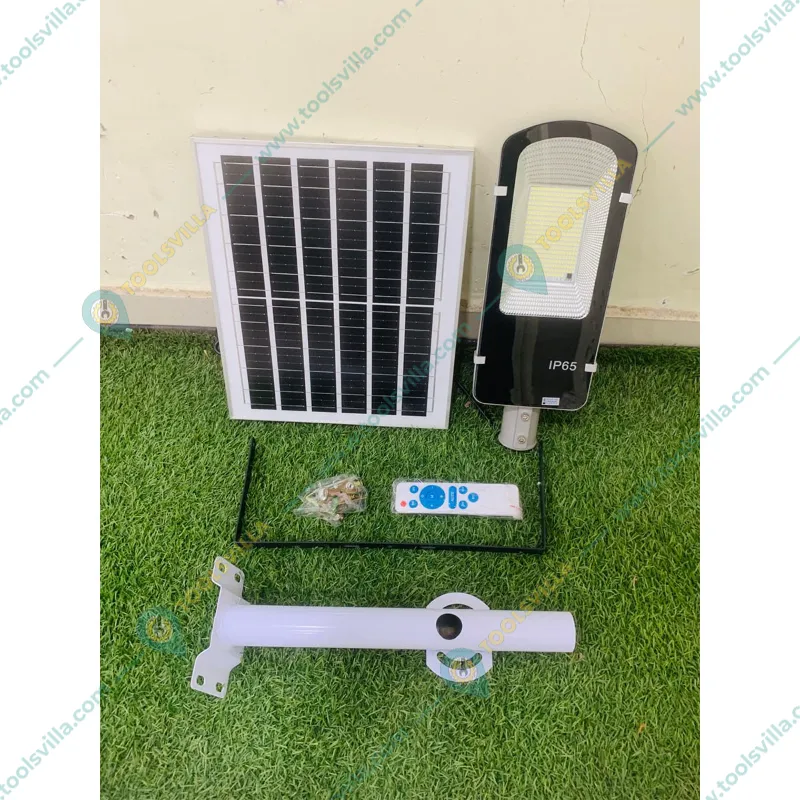 Gramstrong Solar Street Light 120W, 140 LEDs Waterproof Street Light with Solar Panel for Garden and Farm House with Remote