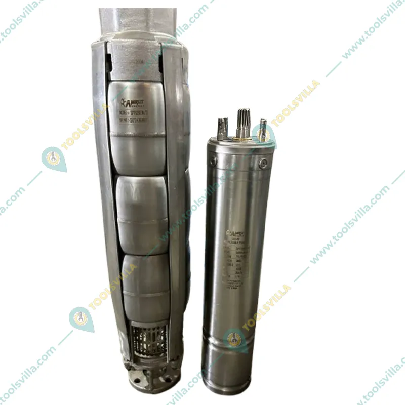 Amrut 7.5HP 30m Oil Filled Solar Submersible Pump With Controller & 545W Monocrystalline Solar Panel (1 Year Warranty)