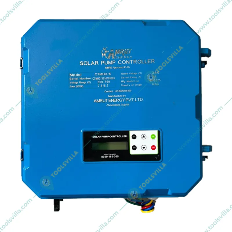 Amrut 7.5HP 30m Oil Filled Solar Submersible Pump With Controller & 545W Monocrystalline Solar Panel (1 Year Warranty)