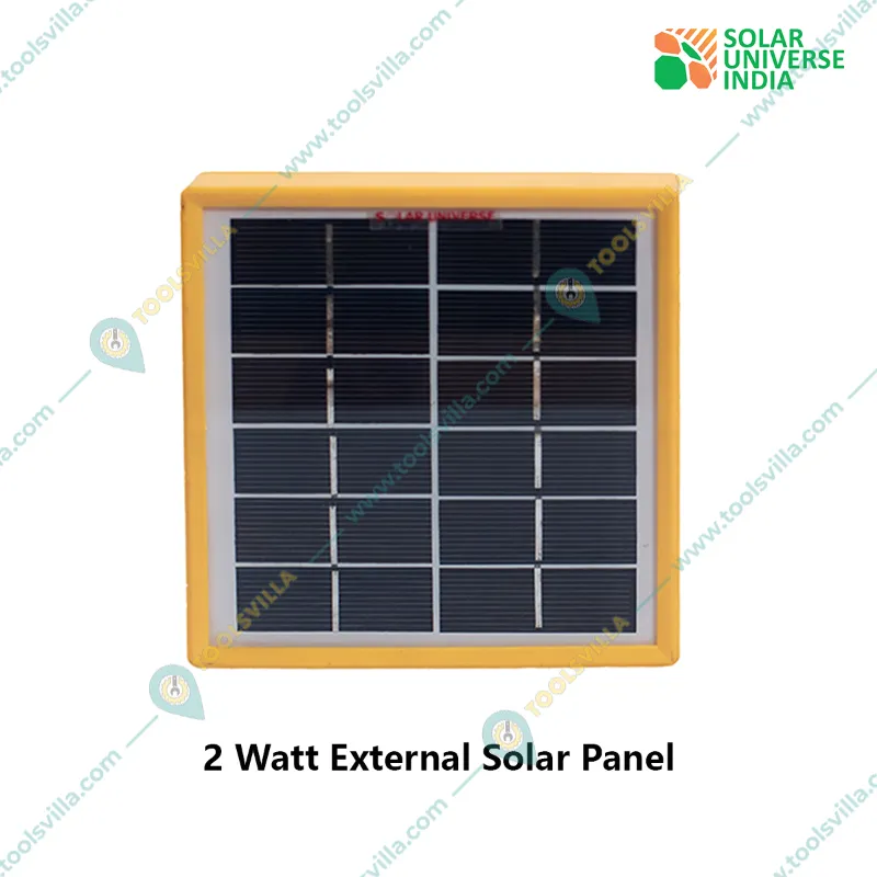 Solar Universe India Rechargeable Solar LED Torch with Inbuilt Li-ON Battery of 2 Light Modes With 2 W Solar Panel Versatile Lighting Solution Designed for Outdoor Use