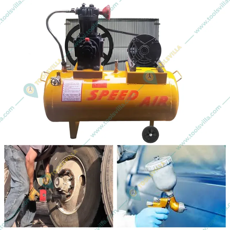 Speed Air 225 L (500 lbs) Single Cylinder Air Compressor With 3 HP Motor (GR-5)