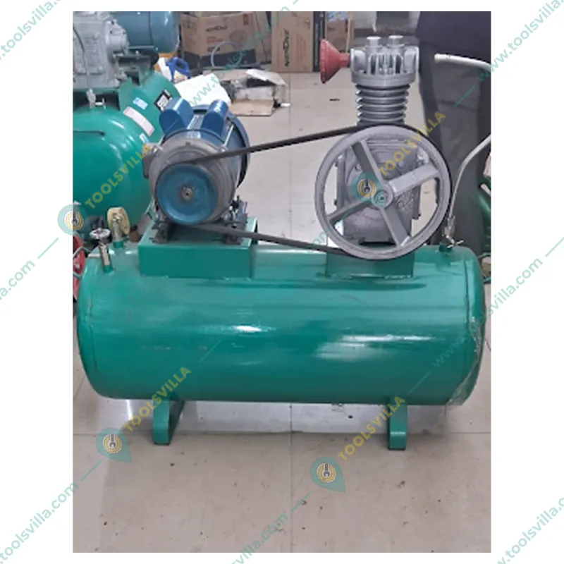 Gagan 70 Liters Air Compressor with 1 HP Head & Heavy Duty Indian Motor with V-Belt & Pulley
