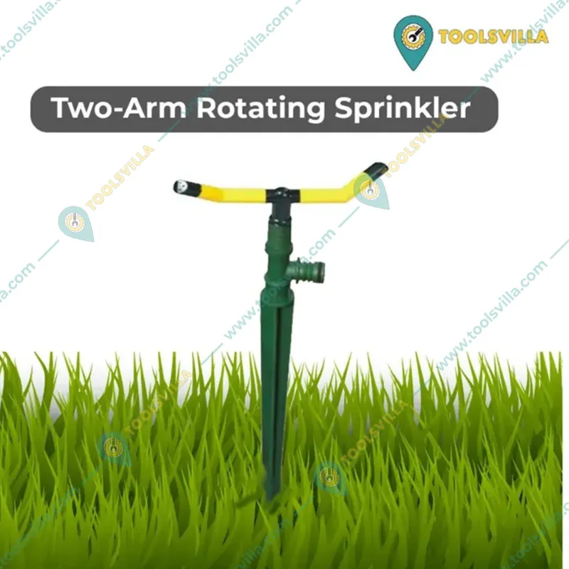 Spike Sprinkler 360 Degree Rotation with 2 Arms Head for Garden Use(Pack-2 Pcs)
