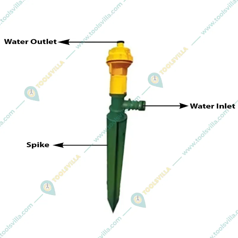 Pack of 8 Spike Sprinkler with Jet Impulse Head