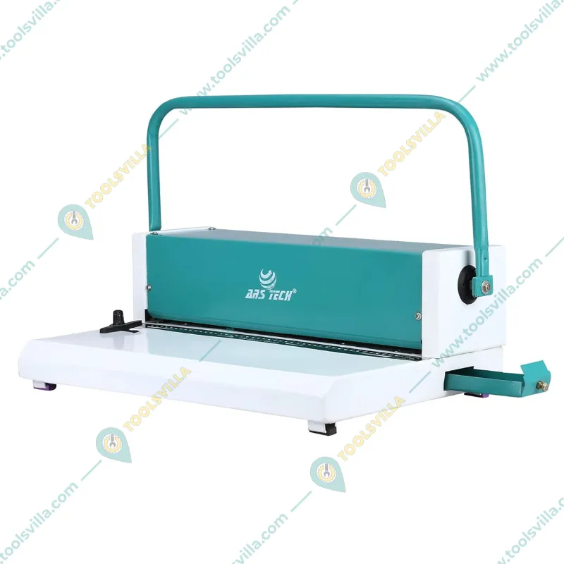 Ars Tech Full Scape Spiral Binder Machine, 15 Sheet & 45 Round Holes and 2 Pvc Cover At a Time