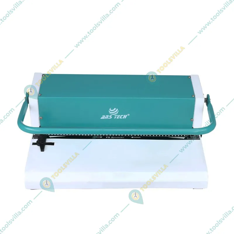Ars Tech Full Scape Spiral Binder Machine, 15 Sheet & 45 Round Holes and 2 Pvc Cover At a Time