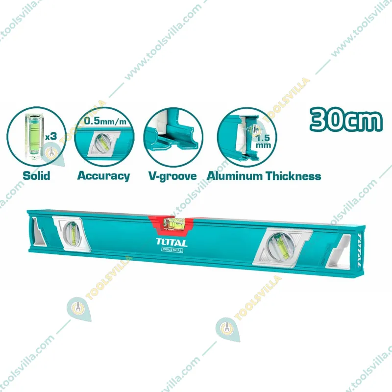 Total 30cm Double Side Milled Spirit Level (TMT23086)