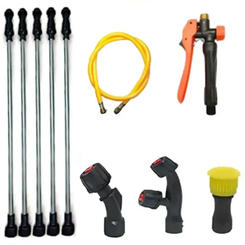 Premium Quality Accessories Kit with 5Pcs Plastic Lance ,Trigger, nozzle for all types of Battery Sprayer