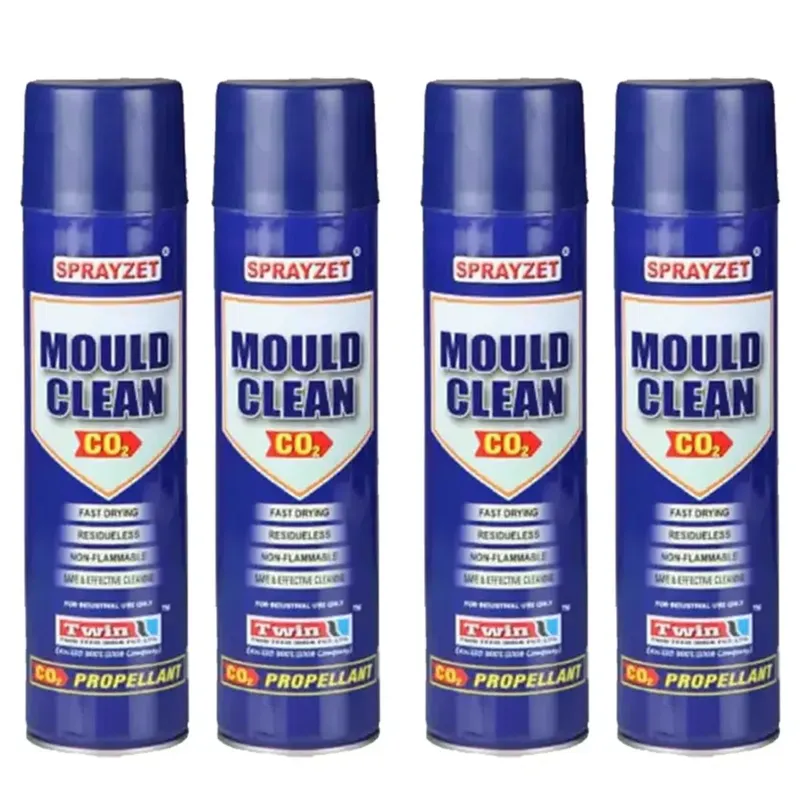 4 Pack of Sprayzet(700ml x 4pcs) Mould Clean CO2 to Rinse Away the Contaminants from Various Kinds of Metal Molds & Dies