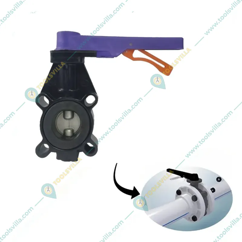2.5 Inch  SS Disc Wafer Type Hybrid Butterfly Valve for Water Application in Irrigation & Piping