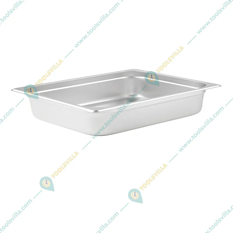 Premium Quality Stainless Steel 1/1 100mm Depth GN Pan (Pack of 2)