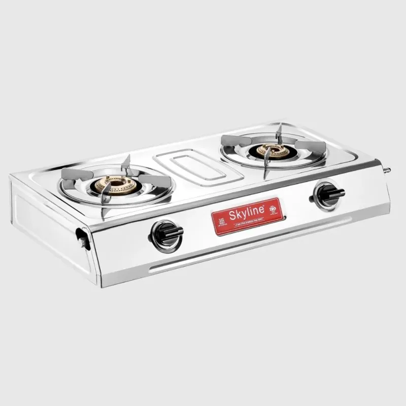 Skyline SS SHINE 2 Burner VTL-2113 SS Gas Stove with 1 Year Warranty