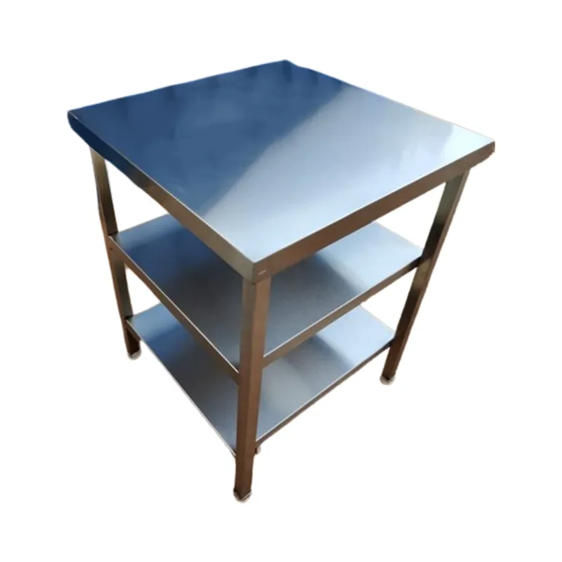  Premium Quality 24x24x34 Inch Stainless Steel Table With 3 Shelf