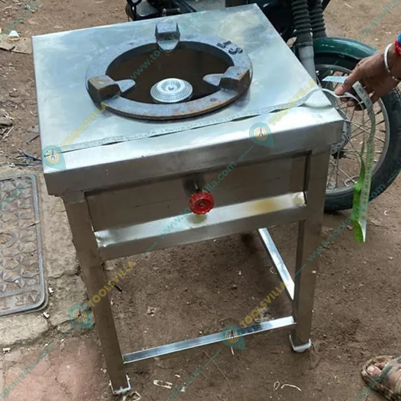 Premium Quality Stainless Steel 23 x 23 Inch Single Burner Range