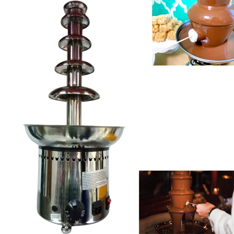 Premium Quality 5 Tier Stainless Steel Chocolate Fountain, 310W