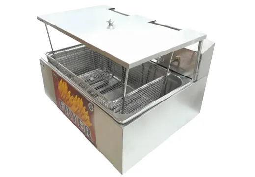 SS 13 Liter Electric Deep Fryer For Commercial Bulk Frying With High-Efficiency Heating Element
