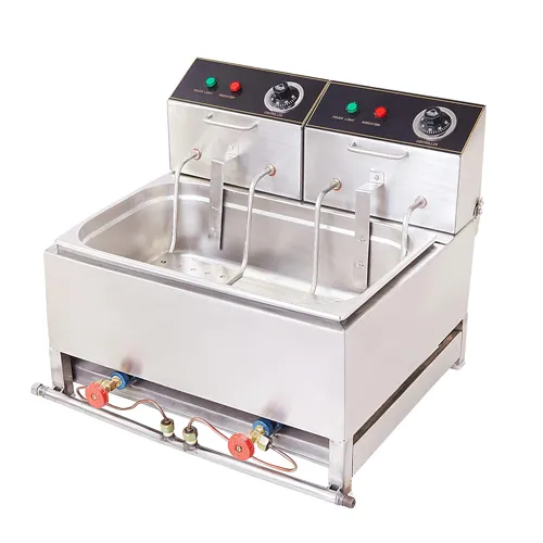 SS Electric & Gas 16 Liter Deep Fryer For Bulk Frying for Restaurant ,Kitchen and commercial Use