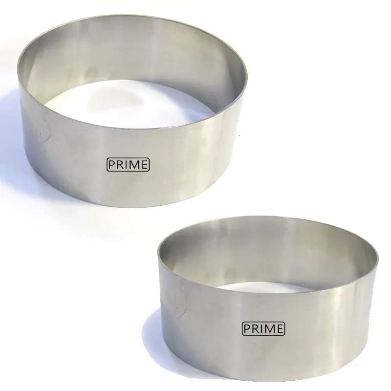 Prime Bakers and Moulders 4 & 6 inch SS Pizza Base Baking/ Cutter/ Cut Outs Ring Sets