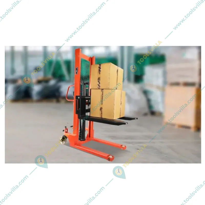 Crossbee 2 Ton Hand & Foot Operated Manual Hydraulic Stacker With 1600 mm Maximum Lifting Height, Fork Size -900 x 740 mm