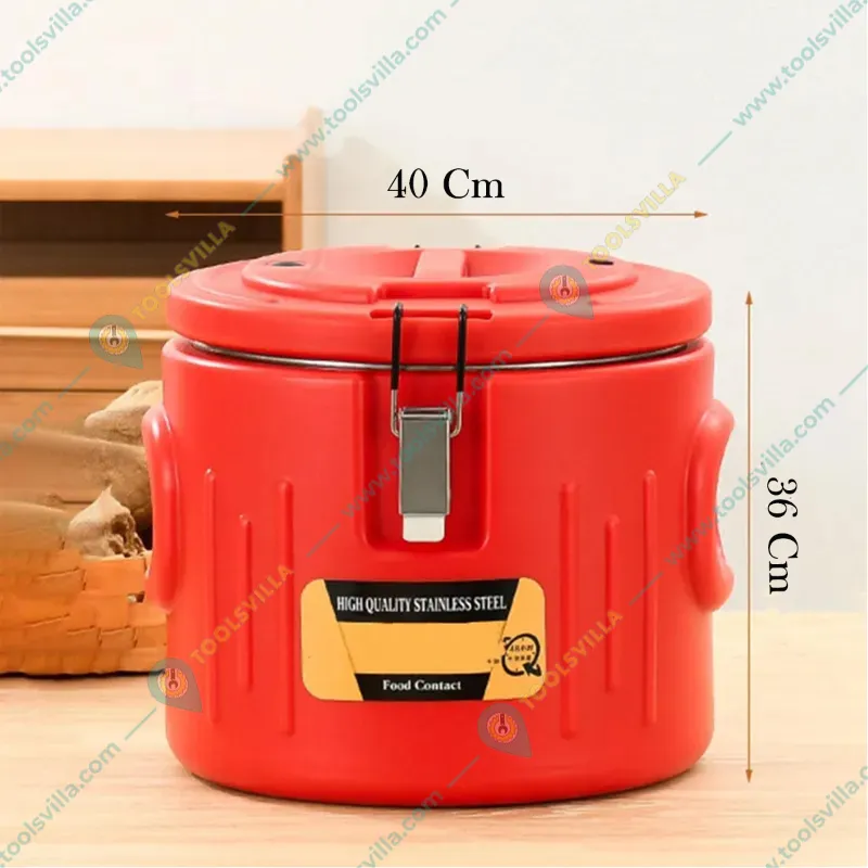 Commercial Stainless Steel Food Container, 50 litres Capacity
