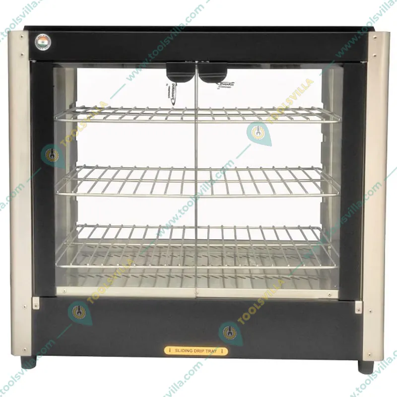 ADORMA FDW 75LH Black Food Display Warmer 75 Litres Capacity 800W, Food Grade Stainless Steel Interior with 1 Year Warranty