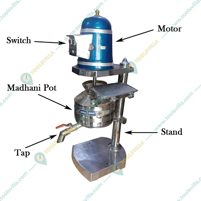 Heavy Duty 5Ltrs Stand Type Lassi Making Machine, 240 watt Stainless Steel Pot