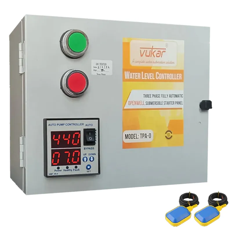 Vukar 3Hp 3Ph Fully Automatic Openwell / Monoblock Starter Panel with Float Switch (TPA-O) - 3 Months Warranty
