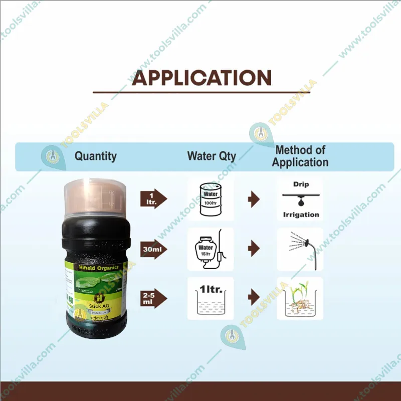 Hifield Stick Ag Standard Silicon Based (Spreader + Sticker + Penetrator) Fertilizer(Quantity-100 ml)