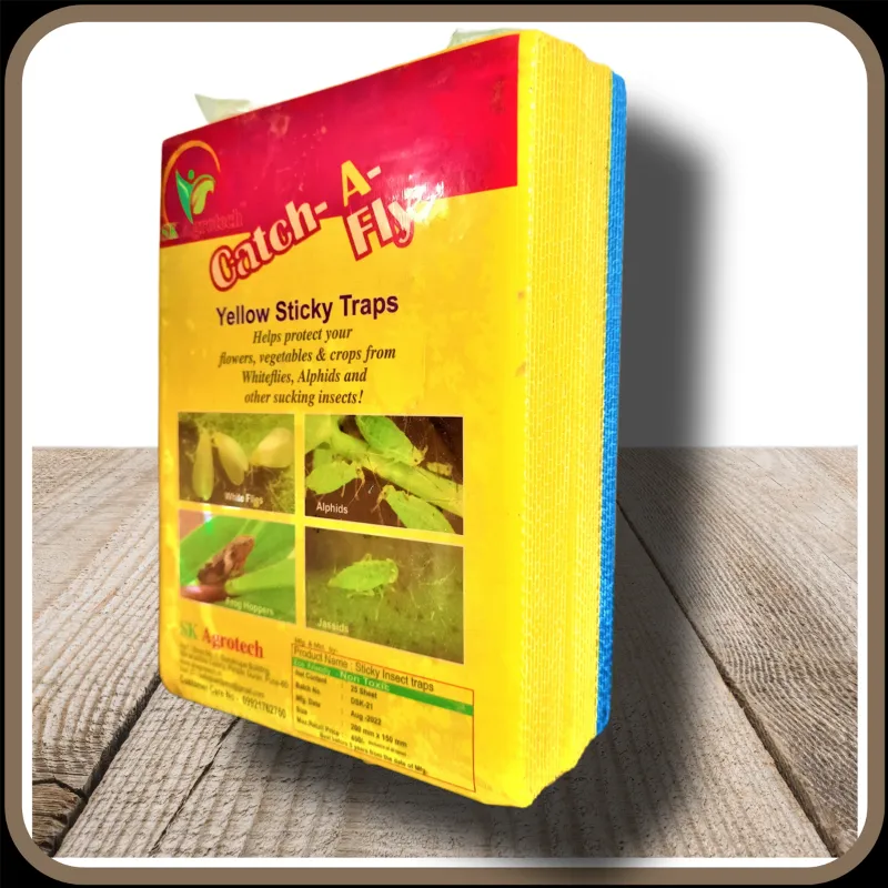 SK Agrotech 25 pieces (20 Yellow + 5 Blue) Sticky Insect Trap(Quantity-1 bundle)