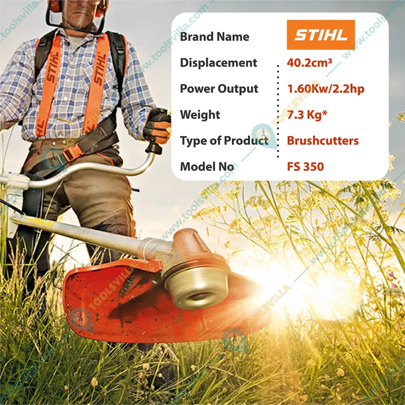Stihl FS 350, 2 Stroke Petrol Brush Cutter For Agriculture & Garden