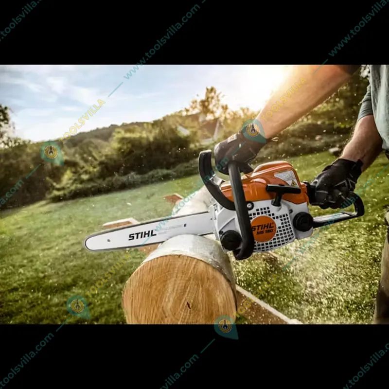 Stihl MS 180, 31.8-cc Petrol Chainsaw with 18 inch Guide Bar