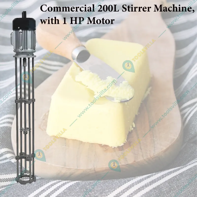 200 Liter Stirrer Machine with 1 HP Motor