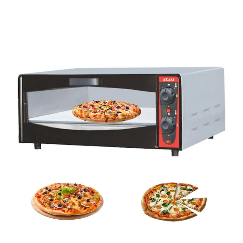 Akasa PO 112 STN Stone Pizza Oven 12 x 12 Inch Deck Size, 1600W