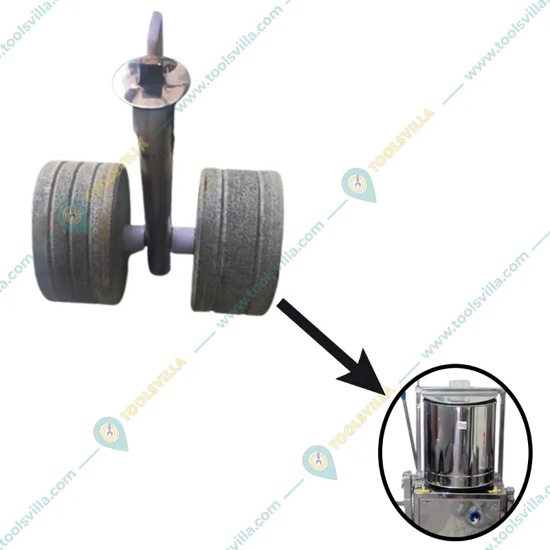 Stone Set with Connector for Heavy Duty 5 Liter Tilting Wet Grinder, 0.5 HP