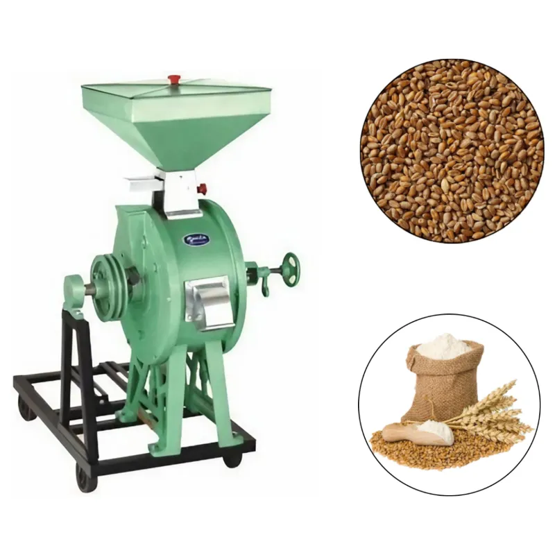 Commercial 10" (250 mm) Stone Type Vertical Flour Mill/Atta Chakki 18 kg/hr, Without Motor