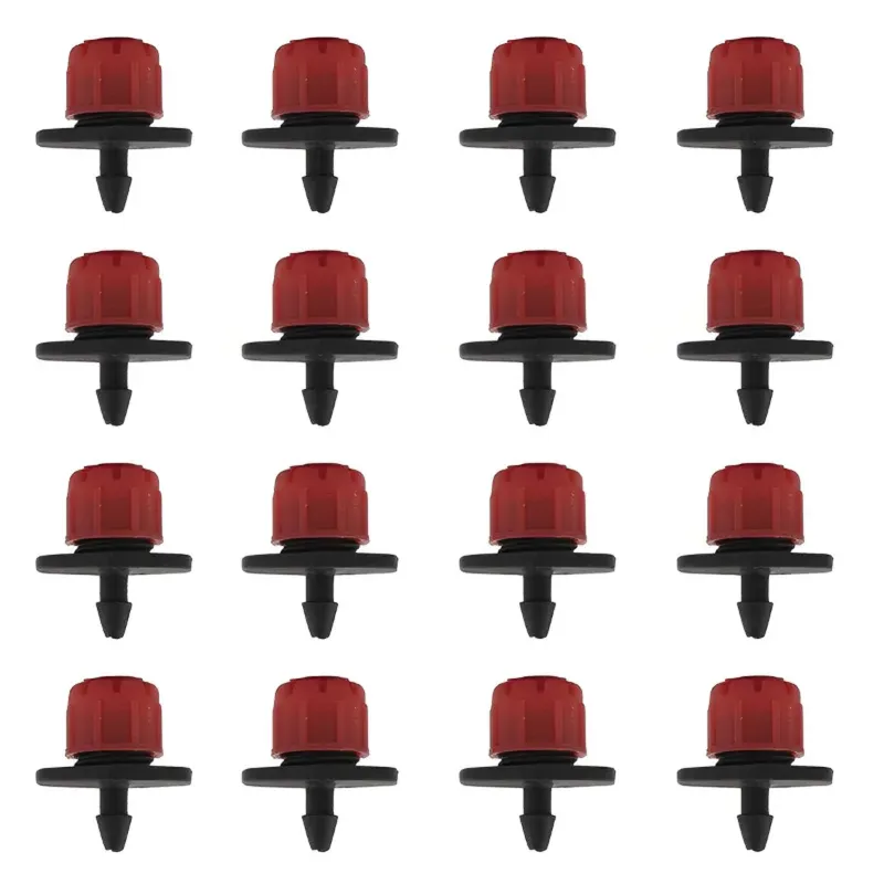 Adjustable Dripper, Straight Connector with Tap Suitable for 4-7 mm Tubes, 0-70 LPM(Pack-500)