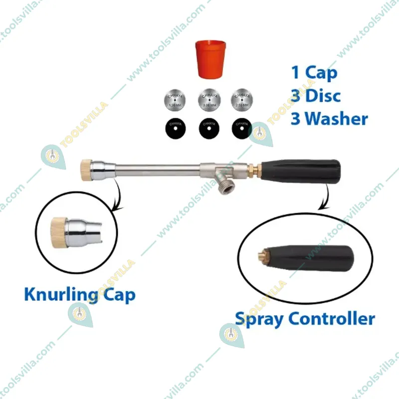 High Pressure Apple Master Spray Straight Gun 1 Feet(30 cm) For Power Sprayer(Pack-2 Pieces)