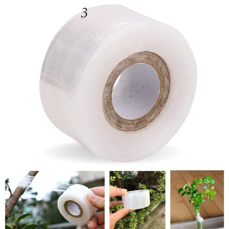 Ecofynd 1 inch Grafting Stretchable Tape of 100 meter for Nursery and Garden (Pack of 2)