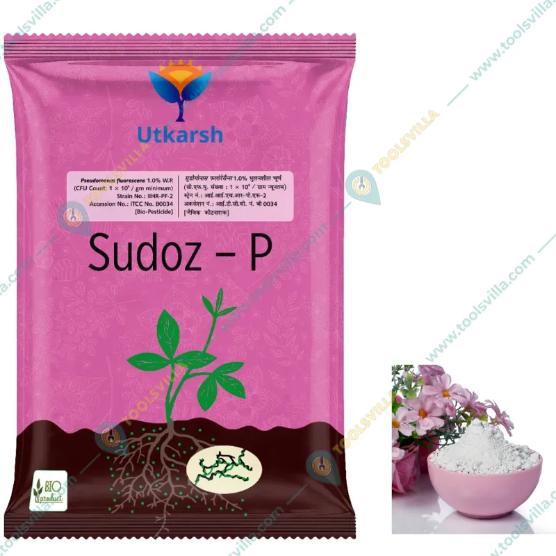 Utkarsh Sudoz-P (Pseudomonas Fluorescens 1.0% W.P.) for Plants, Crops and Home Gardening | 1 Kg(Pack-1 x 1 kg)