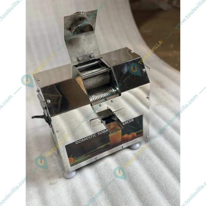 0.25 HP SS Sugarcane Juice Machine with 3 Roller,Free Slicer and Pusher
