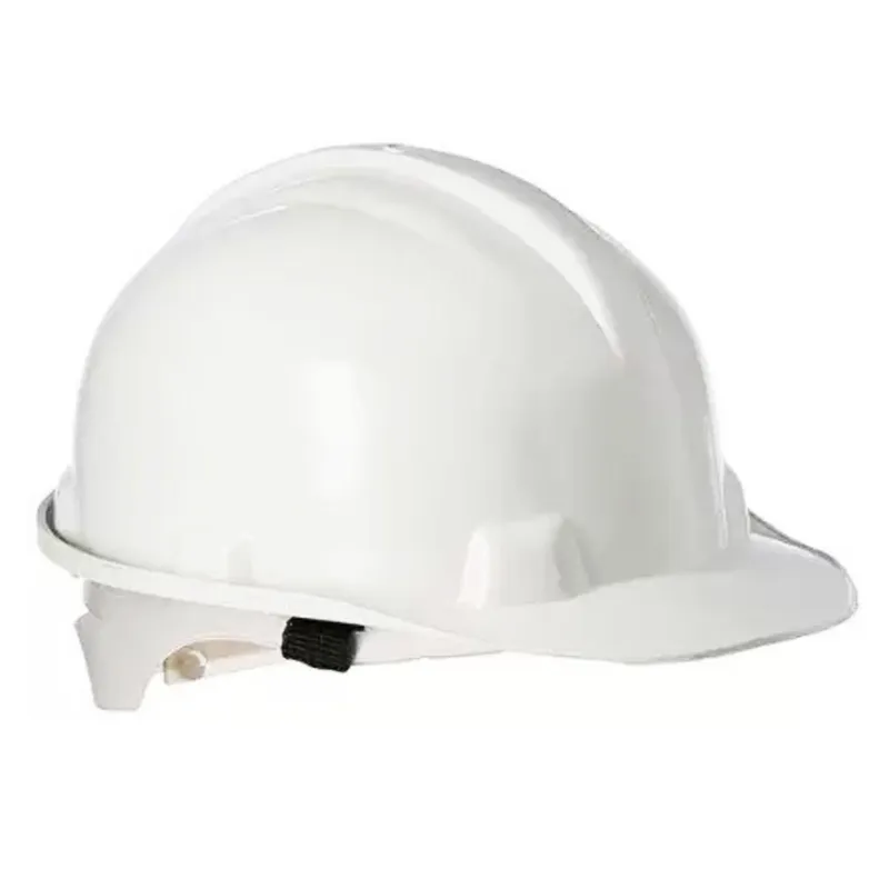 White Safety Helmet for Construction & Industrial Use, Adjustable & Without Ratchet, Lightweight Durable Hard Hat