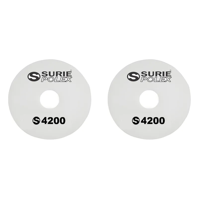 Surie Polex 20 inch White Floor Polishing Pads For Polishing and Buffing (4200) - Pack of 2