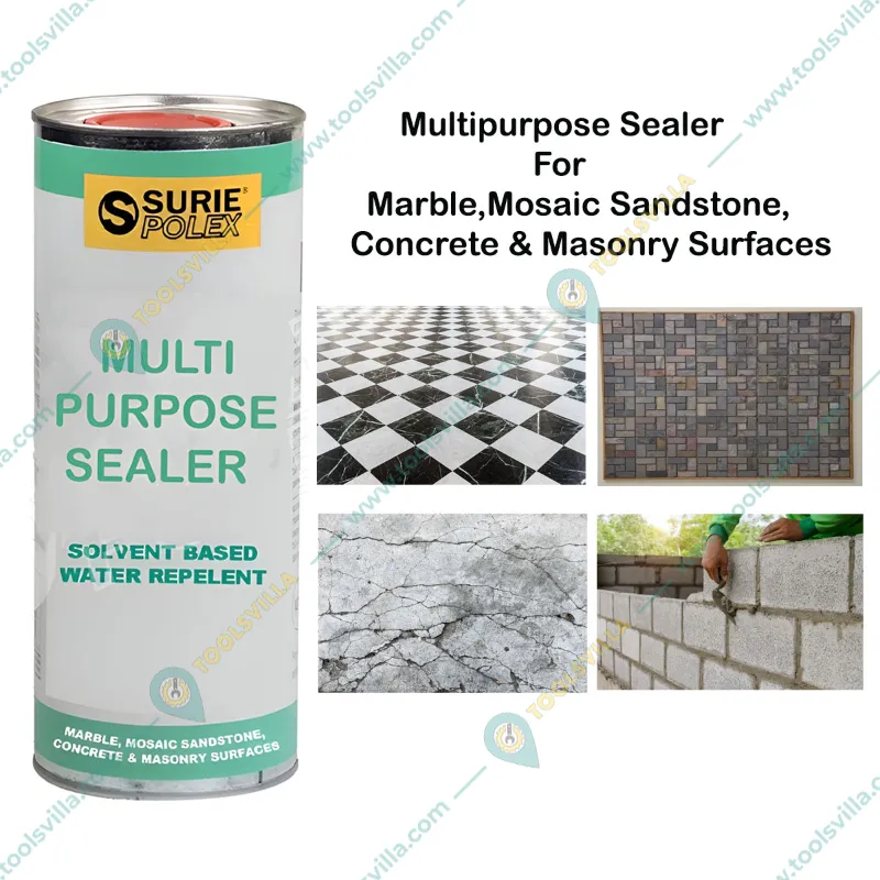 Surie Polex 1 L Solvent Based Water Repellent Multipurpose Sealer For Marble, Mosaic Sandstone, Concrete & Masonry Surfaces