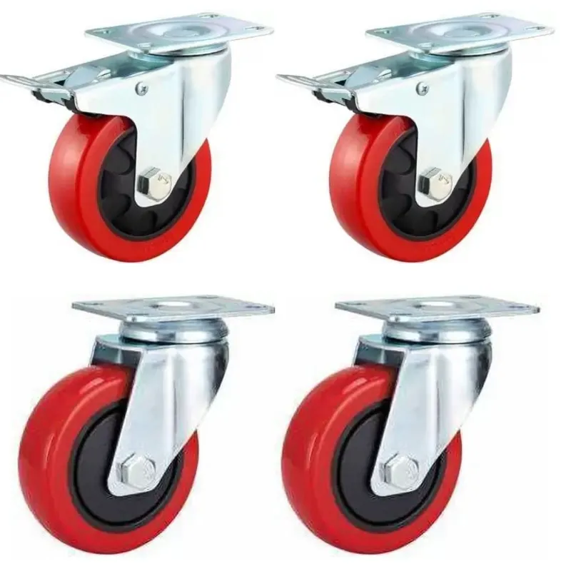 Prakash 4 Inch Heavy Duty Swivel & Break Type Caster Wheels  