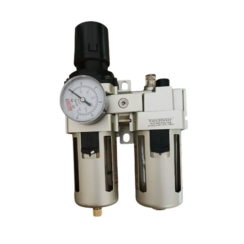 Techno 1/2 Inch FRL Unit With Gauge and Metal Guard (AC4010-04)