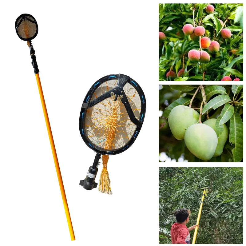 FESTEL Telescopic Pole with Fruit Picking Basket, 4 to 12ft Extendable Pole